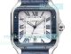 THB Factory Swiss Copy Santos De Cartier 9015 Blue ADLC Bezel Leather Strap Watch (4)_th.jpg